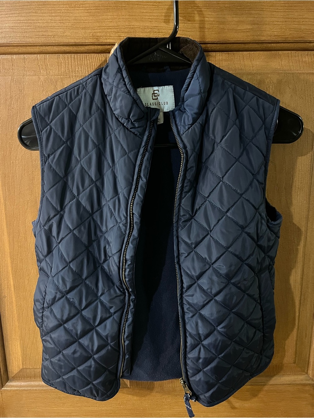 Class Club Navy Quilted Puffer Vest
